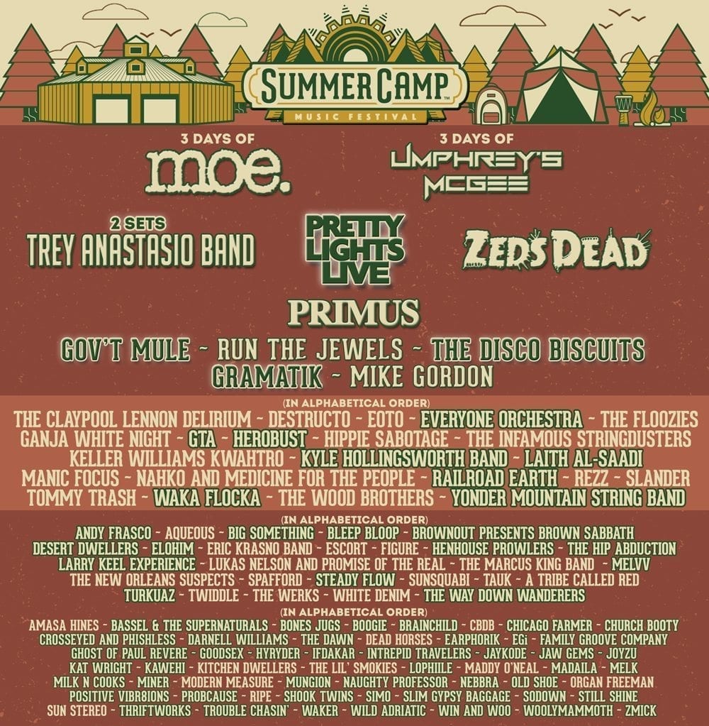 Summer Camp Music Festival at Three Sisters Park – Chillicothe, Illinois – 5/26/2017