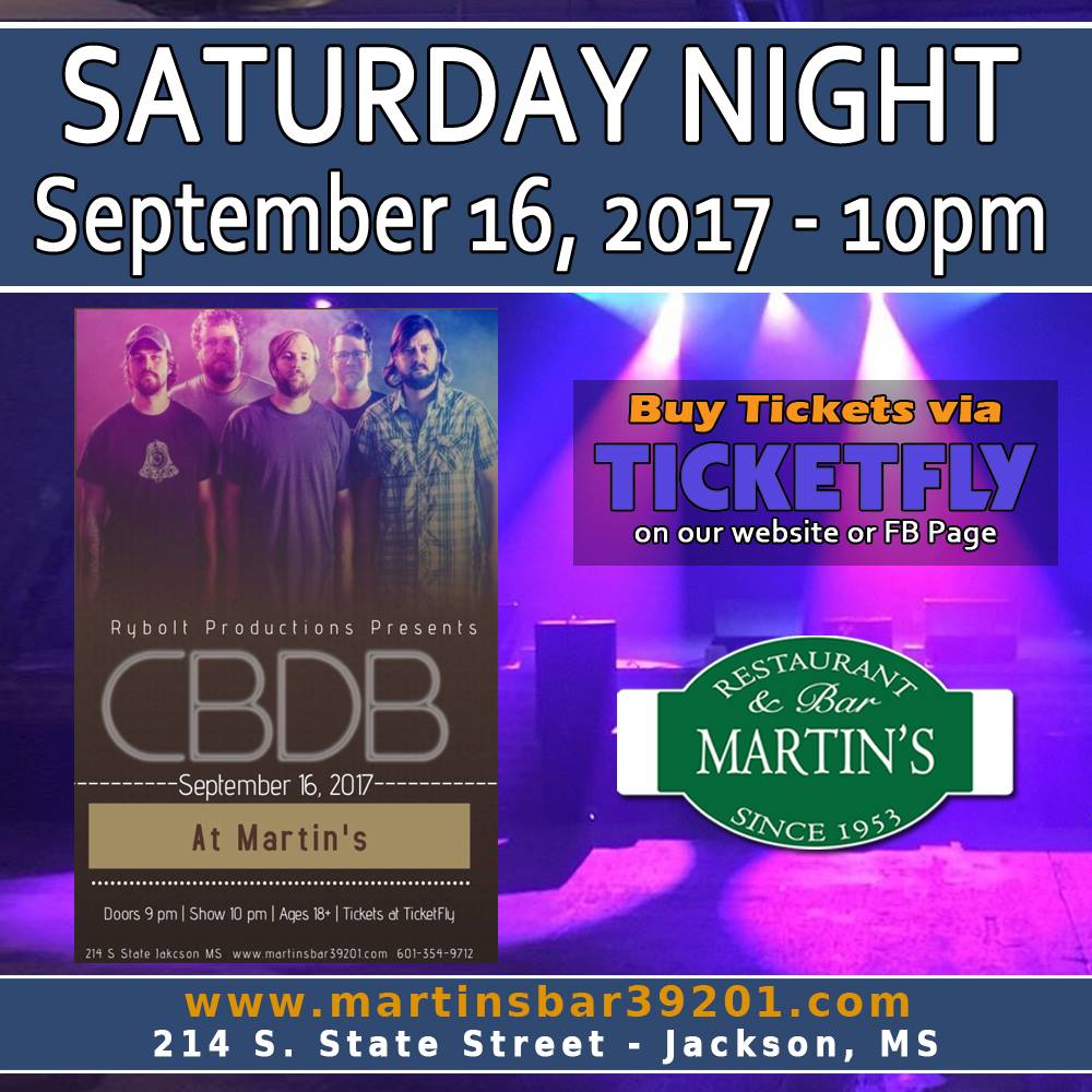 Martin’s Downtown – Jackson, Mississippi – 9/16/2017