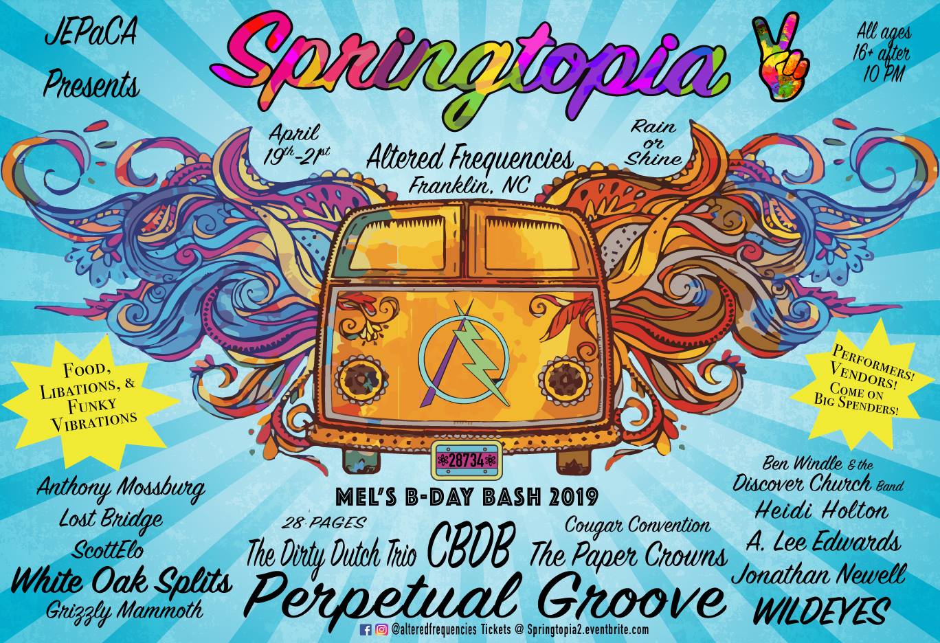 Springtopia II – Altered Frequencies – Franklin, North Carolina – 4/19/2019