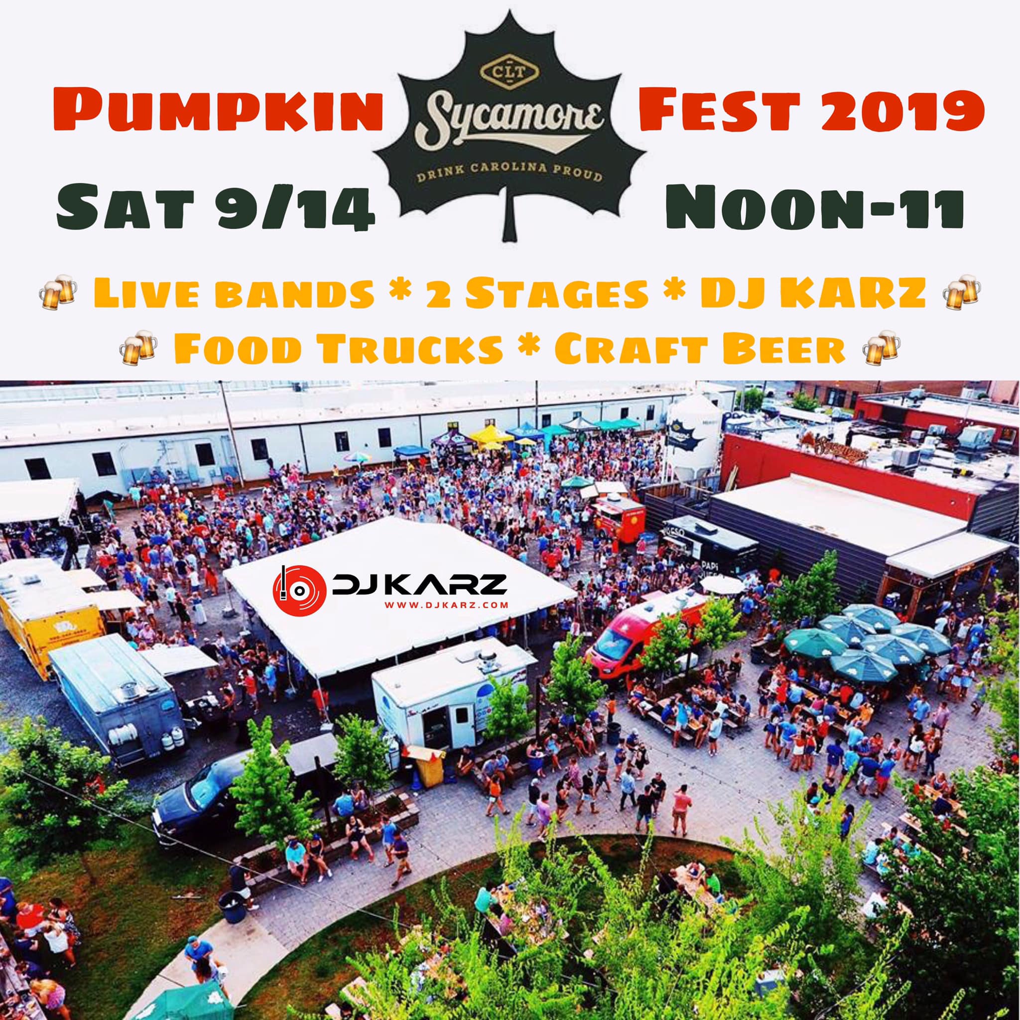 Pumpkin Fest at Sycamore Brewing – Charlotte, North Carolina – 9/14/2019