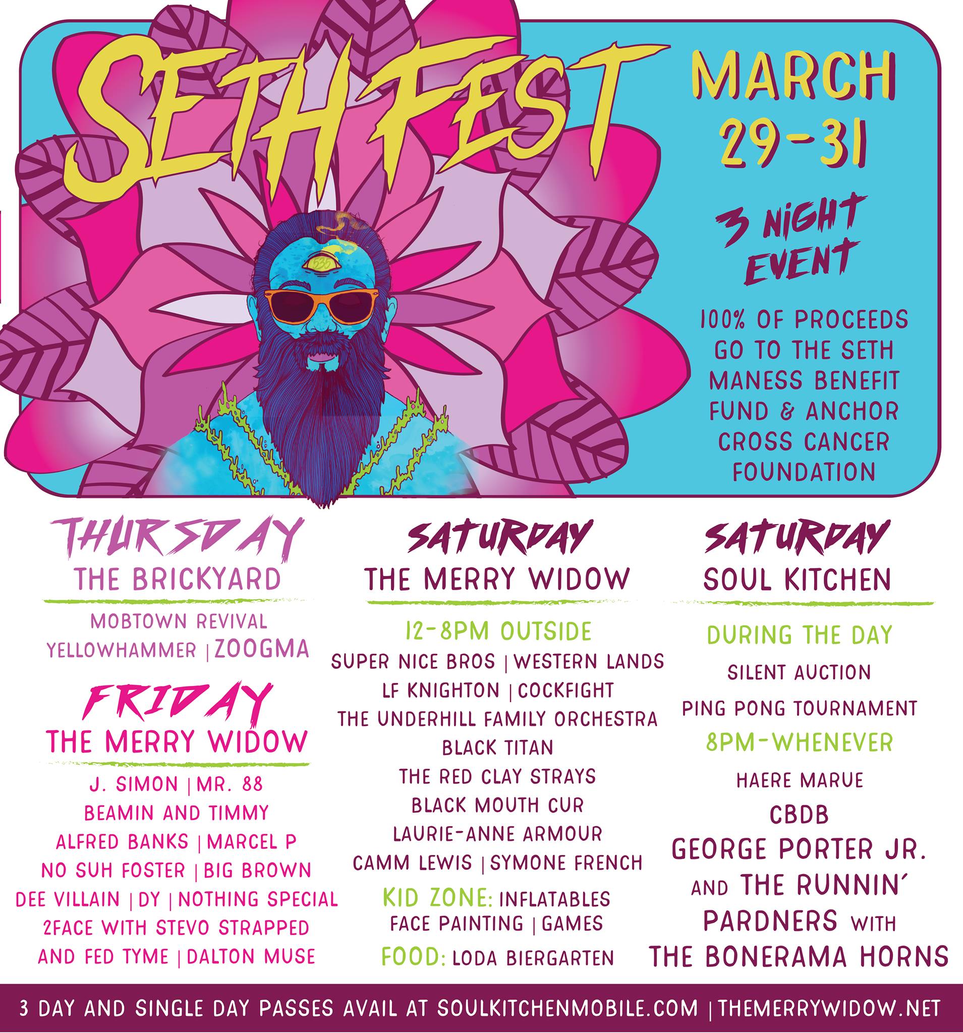 Seth Fest @ Soul Kitchen -Mobile, AL – 3/31/2018